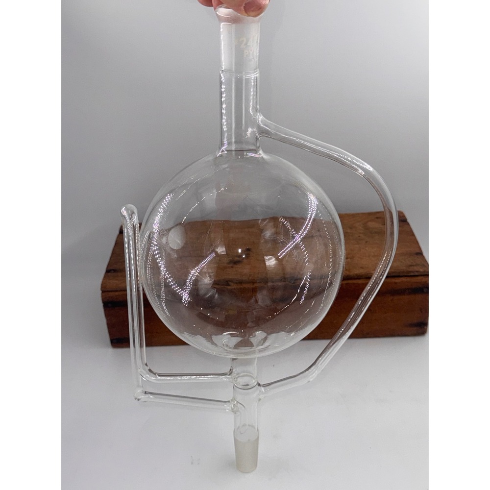 Vintage PYREX USA Laboratory Glassware 24/40 Joint Distillation Flask 15"